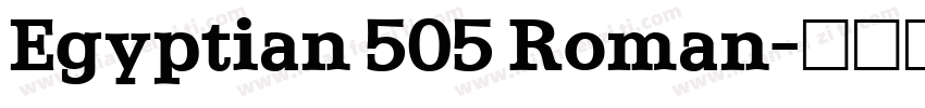 Egyptian 505 Roman字体转换